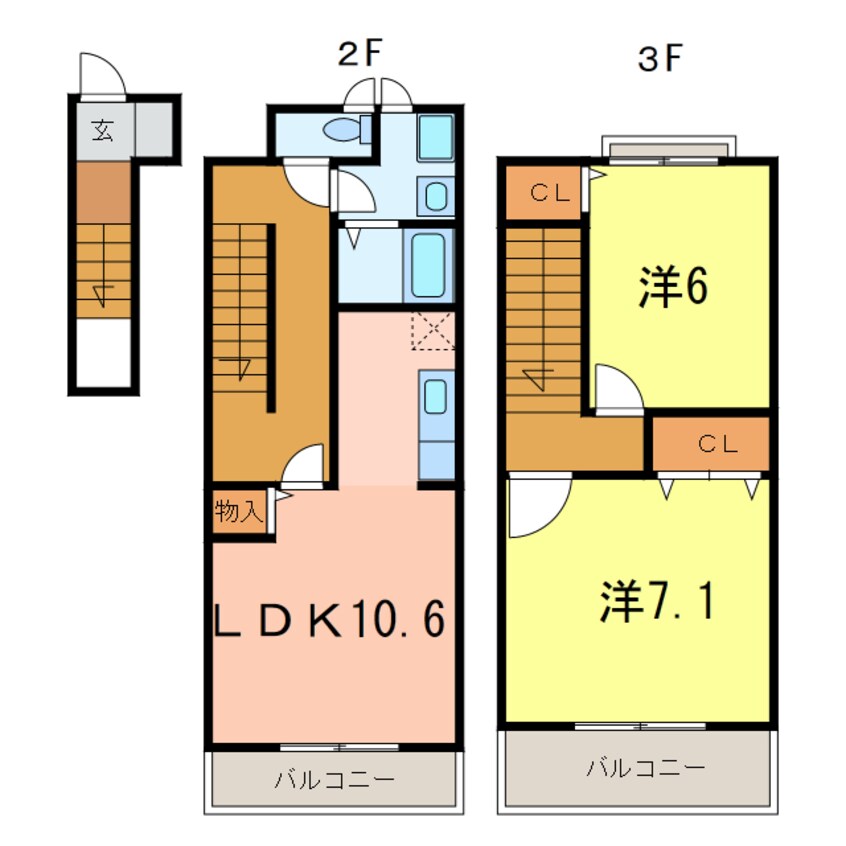 間取図 シャトレ・Ｔ．Ｓ
