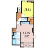 ウェル　セレッソ 1LDKの間取り