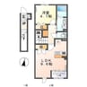 知立市牛田町新築1K1LDK 1LDKの間取り