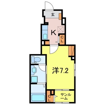 間取図 サンパティーク塩田