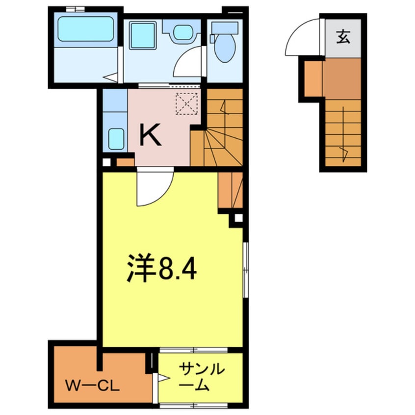 間取図 サンパティーク塩田