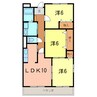 シャンブルⅠ 3LDKの間取り