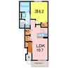 アバンツァート 1LDKの間取り