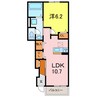 アバンツァート 1LDKの間取り