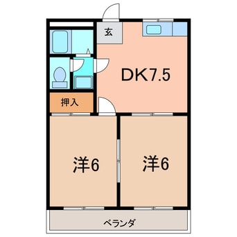 間取図 パークハイツ神谷Ⅰ