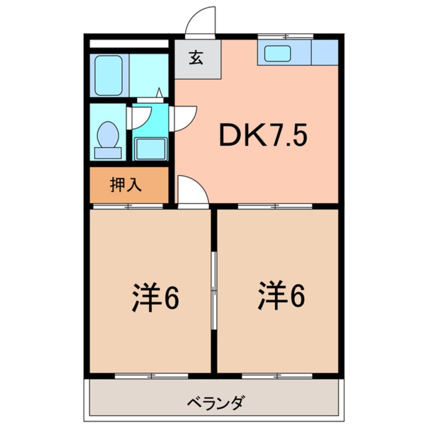 間取図 パークハイツ神谷Ⅰ