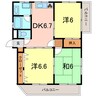 マンションチヨノ 3DKの間取り
