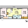 カーサ・カルーナ 2LDKの間取り