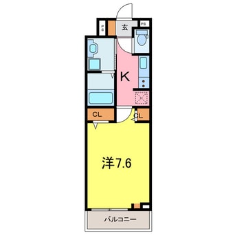 間取図 ベル　フルール