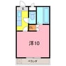 コーポイーストＣ棟 1Kの間取り