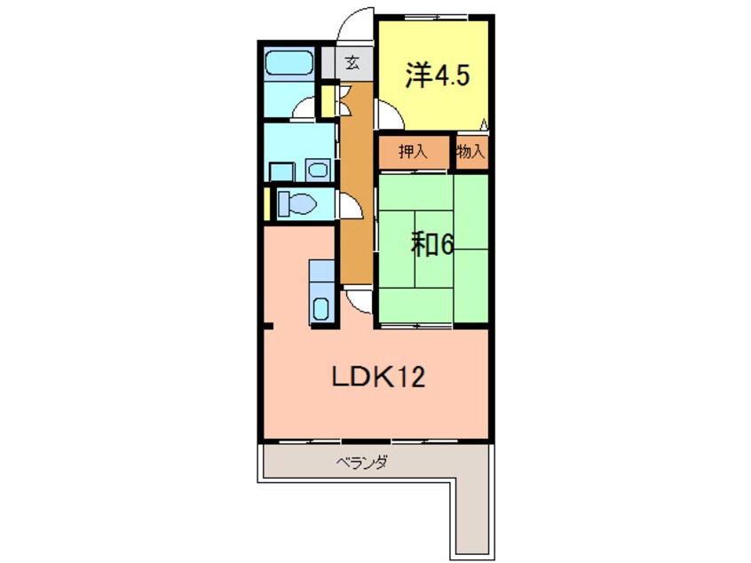 間取図 ジャルダン桜町