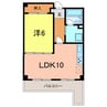 ジャルダン桜町 1LDKの間取り