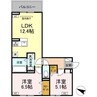 エクセランT．T 2LDKの間取り