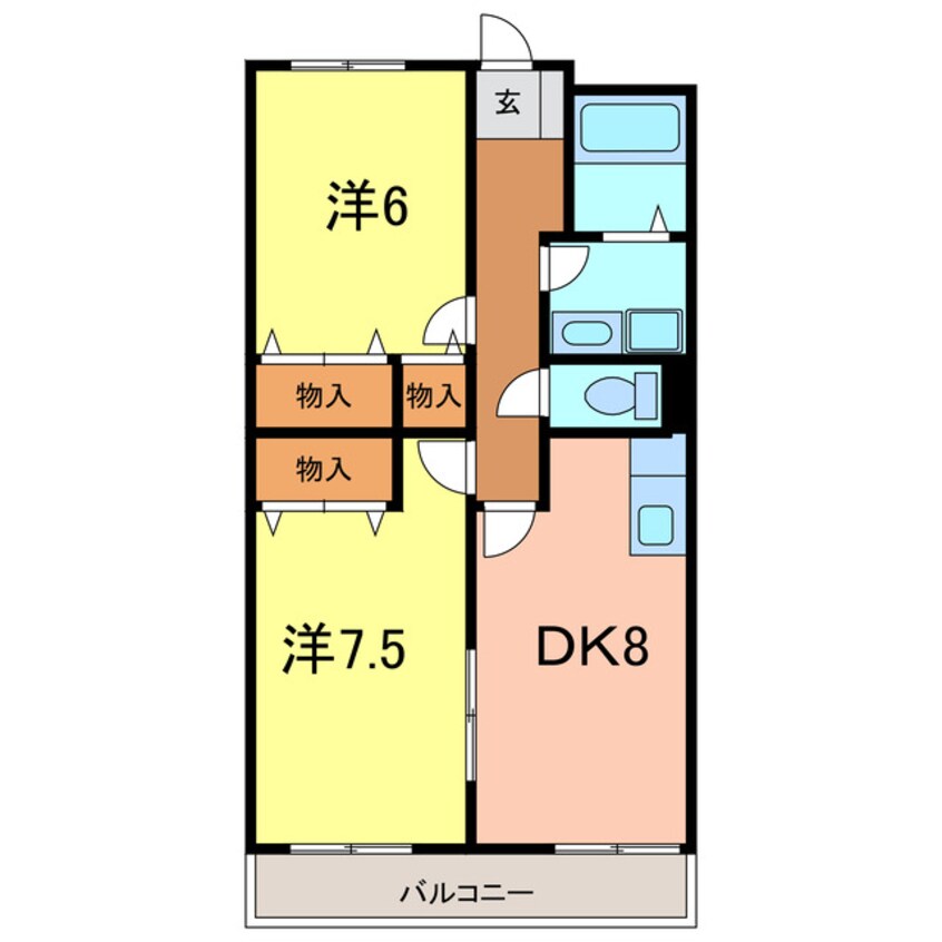 間取図 プラチナハイツ安井Ⅲ