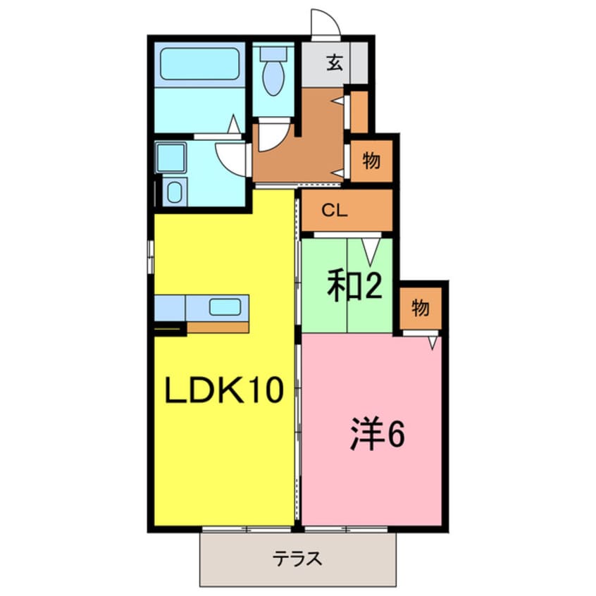 間取図 カーミー・芳川　Ｂ棟
