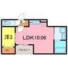 Jack asahiⅠ 1LDKの間取り