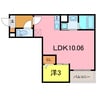 Jack asahiⅠ 1LDKの間取り