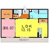 メゾンＭＩＮＡＭＩ　Ⅱ 1LDKの間取り