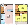 大和町戸建賃貸住宅 3LDKの間取り