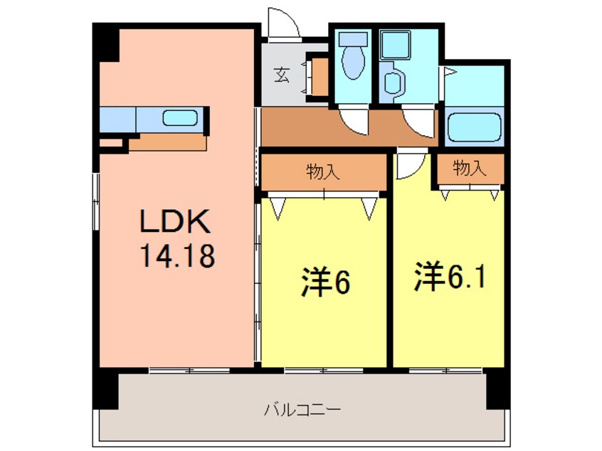 間取図 ＯＡＺＯ－Ｎ
