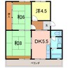 北町マンション 3DKの間取り