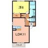 メゾン・ド・ソレイユＫ 1LDKの間取り