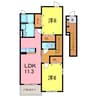 ネオ・ハーモニーＳ1 2LDKの間取り