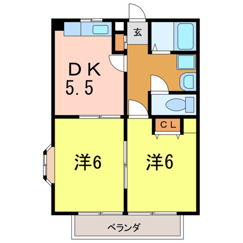 間取図 トリーハイツ三度山
