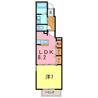 間取図 サン・ジュネスＢ