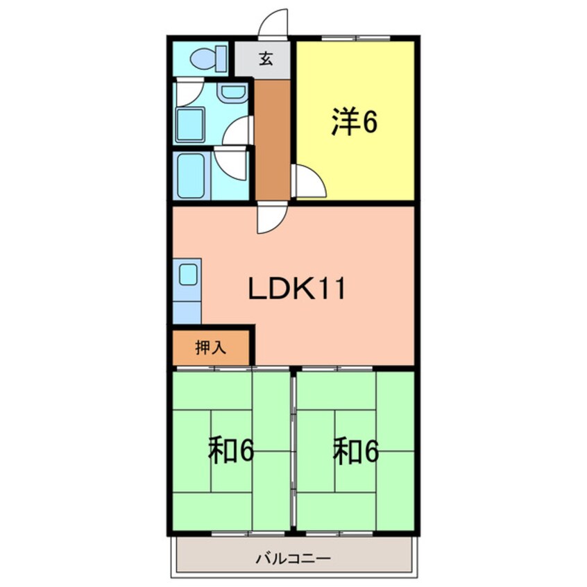 間取図 スカイコート鈴木