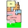 シェーネ アイ 1LDKの間取り