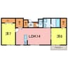 YS4739 2LDKの間取り