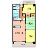 サンコート23 3LDKの間取り