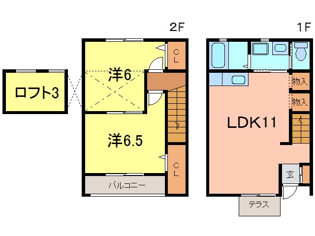 間取り図 Wind Bell ⅡＡ棟
