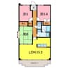 サントヴィラージュ 3LDKの間取り