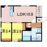 MUT 1LDK+Sの間取り