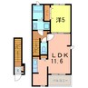 スプリングテラス　 1LDKの間取り