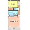 ラフィネ横山　Ｂ棟 1LDKの間取り