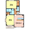 ＬｕｎａⅡ 2DKの間取り