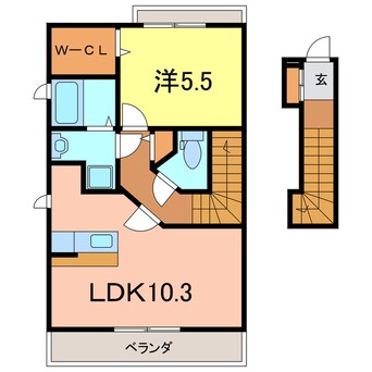 間取図 シャルマン相生Ｂ