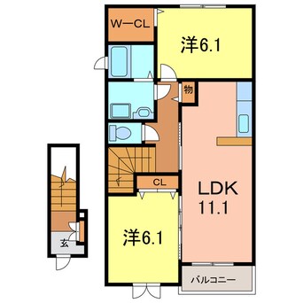 間取図 フィオリーレＡ