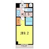 東海道本線/三河安城駅 徒歩16分 9階 築17年 1Kの間取り