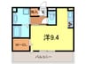 ボヌール東栄 1Rの間取り