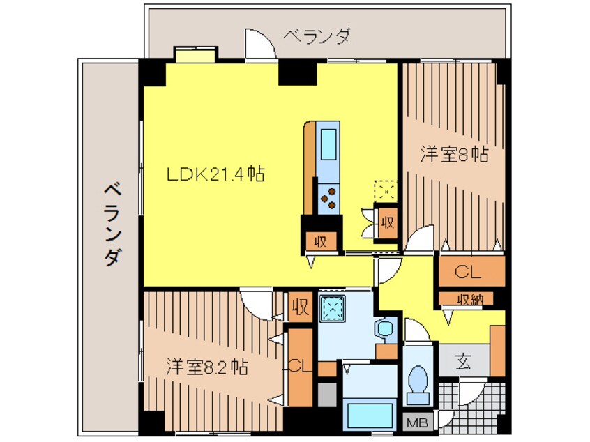 間取図 セレステコート美里