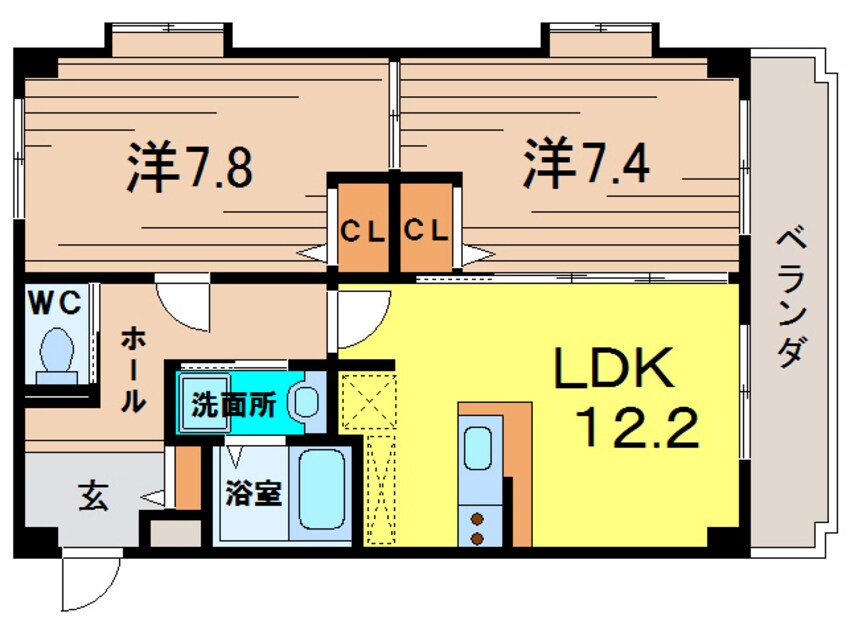 間取図 ラウレア オハナ