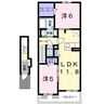 ミルト・モーゲンⅣ 2LDKの間取り