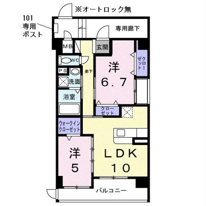 間取図 コンフォート　フィールド