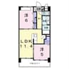 コンフォート　フィールド 2LDKの間取り