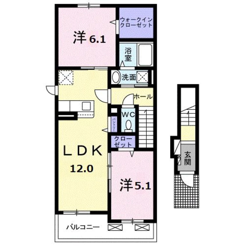 間取図 ヴィラ・アリーエⅤ