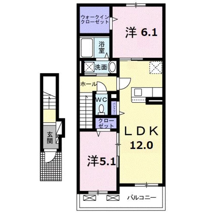 間取図 ヴィラ・アリーエⅤ